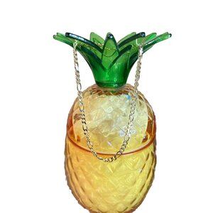 18K Gold Filled BZL Chain Figaro Anklet Delicate  9” Long